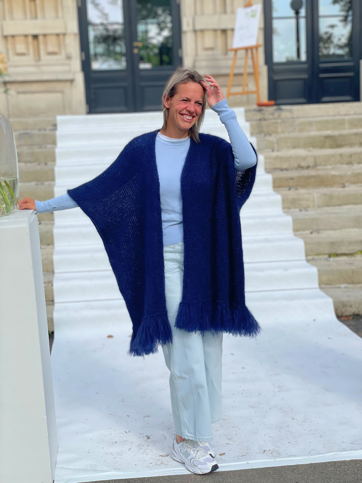 Poncho cardigan