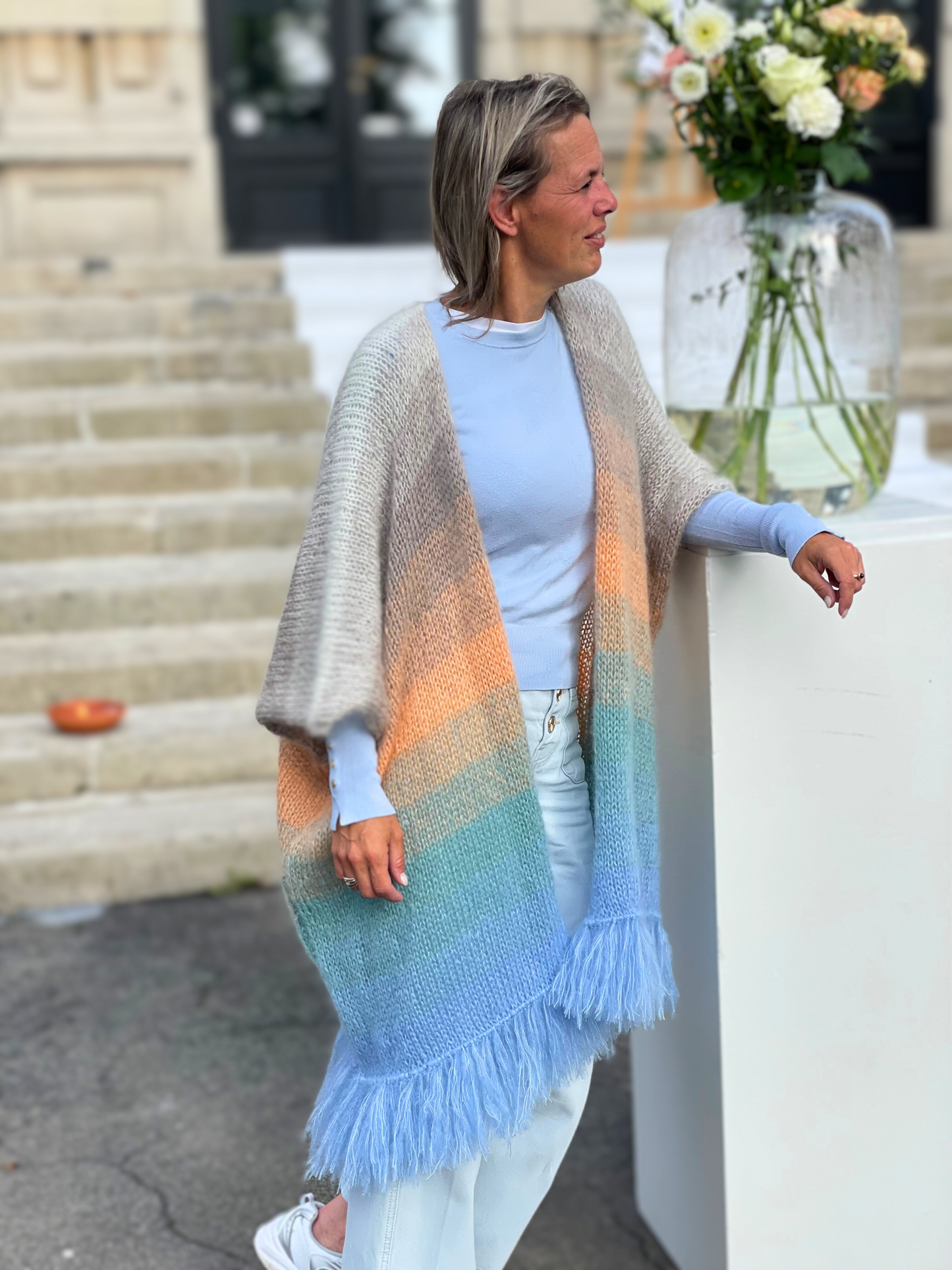 Poncho cardigan