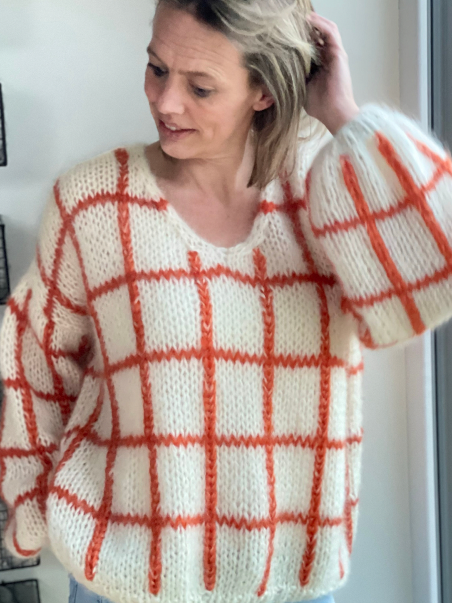 Pullover geruit