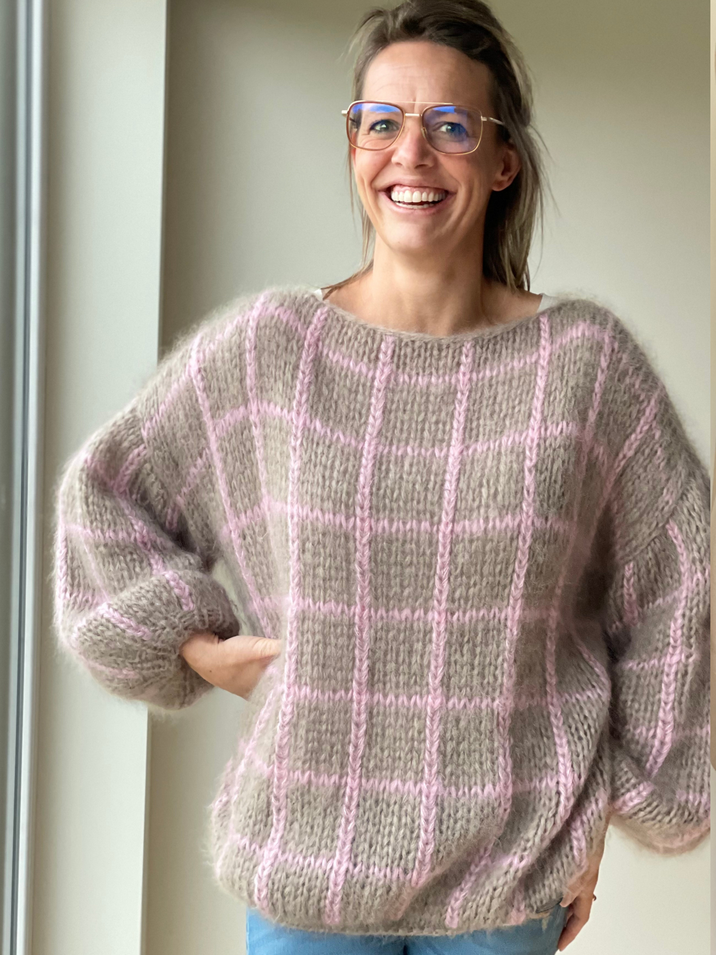 Pullover geruit
