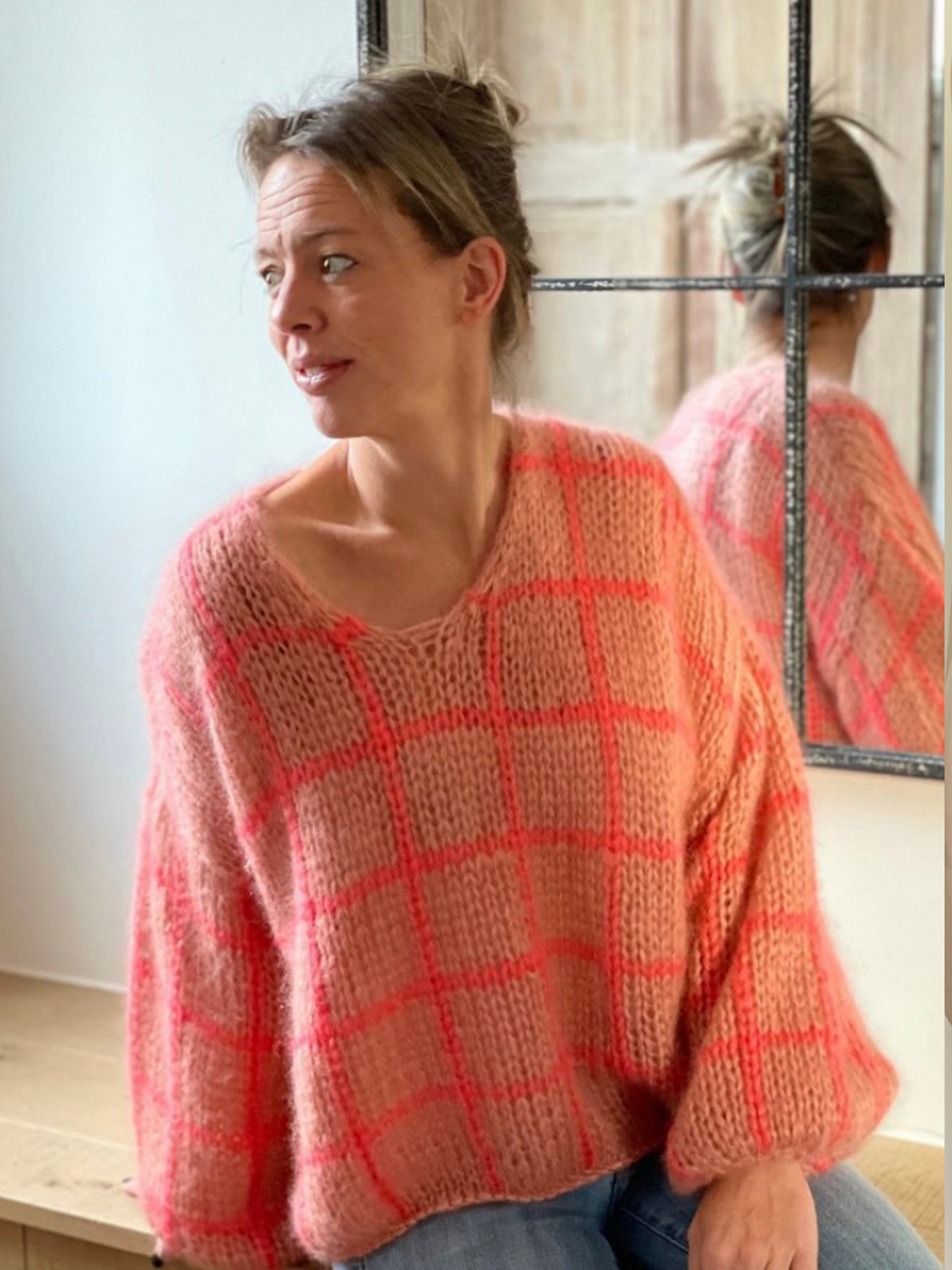 Pullover geruit
